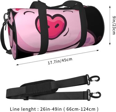 Дорожня сумка Посмішка Рожевої Свинки, спортивна сумка для чоловіків та жінок, сумка-мішок, спортивна сумка