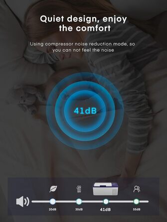 Компресорний холодильник FOHERE, автомобільний холодильник і морозильна камера 15 л, портативний міні-холодильник (20 20 ) з 12/24