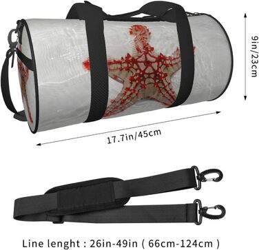 Дорожня сумка-циліндр, червона на тлі піщаного моря, спортивна сумка для чоловіків та жінок, сумка-мішок, спортивна дорожня сумка