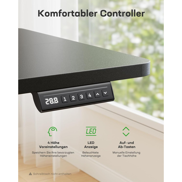 Каркас столу Marsail з регульованою висотою, електричні ніжки столу з потужним двигуном, максимальне навантаження 176 фунтів, для різних робочих столів, регульовані ніжки столу, лише каркас