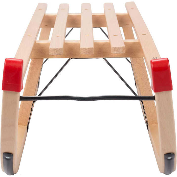 Давос санки дерев'яні санки традиційні металеві стійки дерев'яні санки дерев'яні санки 90 см