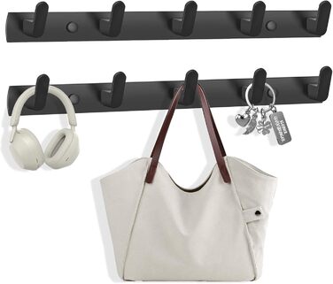 Гачки для пальто гачок рейки настінні, 2 шт. и 5 гачків гачки для пальто настінні вішалки алюмінієві, сучасні настінні гачки для к