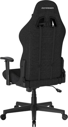Ігрове/офісне/пильне крісло DXRacer Prince L PF132 з функцією гойдання, поворотне крісло з регульованою висотою, ергономічне крісло керівника, чорне, DXRacer PRINCE / тканина