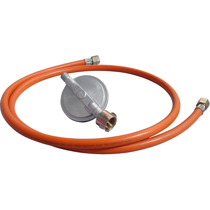 Газовий вентилятор-обігрівач Gde 85006 GGH 17 INOX (17 кВт, пальник з нержавіючої сталі, корпус з нержавіючої сталі, шланг 1,5 м, редуктор тиску)