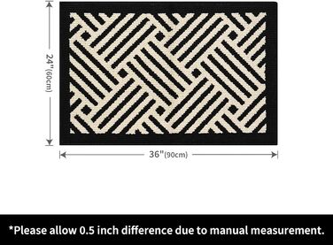 Килимок Senerma 60x90 см, що миється в приміщенні та на вулиці, водонепроникний килимок для дверей, нековзний килимок для входу, передніх дверей, патіо, коридору, саду