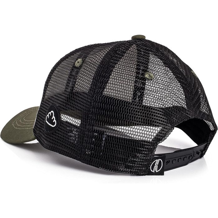 Бейсболка Blackskies Race Чоловіча та жіноча преміальна кепка-вантажівка Кепка зі сніпбек-козирками - унісекс, для вулиці, для активного відпочинку, літо, для відпочинку, один розмір, оливково-біло-чорний