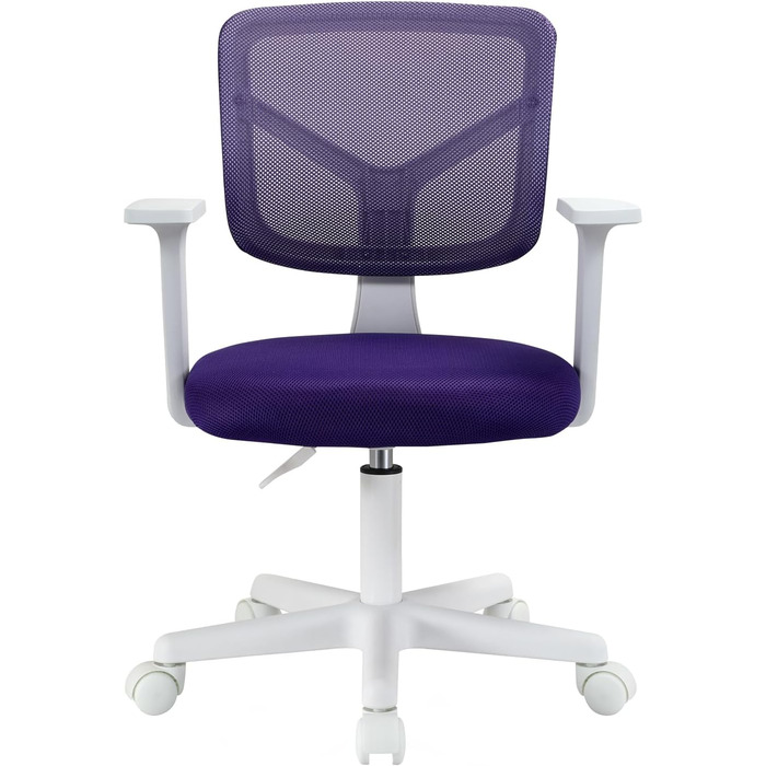 Дитяче офісне крісло SVITA Joy, регульоване по висоті, обертове крісло з колесами, фіолетове