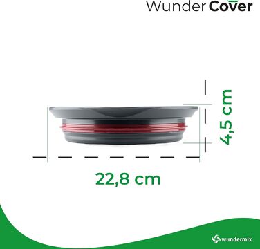 Кришка для зберігання свіжості WunderCover з функцією зважування Аксесуари для герметичної кришки чаші для змішування Monsieur Cuisine Вагова тарілка для Monsieur Cuisine Smart, Connect & Trend