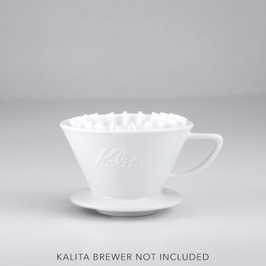 Паперовий фільтр Kalita Wave 155 (100P), білий РОЗМІР 155