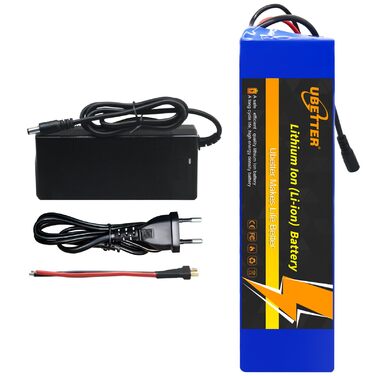 Акумулятор для електровелосипеда та електросамоката 36V/48V, акумулятор для електричного велосипеда 8AH/10AH/14AH/20AH з комплектом зарядного пристрою 2A для електричного велосипеда/самоката/мотора потужністю 0-1400 Вт 36V 10AH із зарядним пристроєм