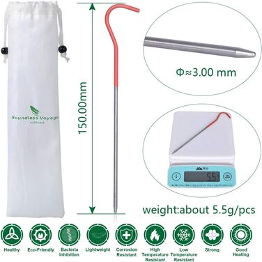 Титановий сплав Кілочки Цвяхи для намету Кемпінг Намет Ставки Відкритий портативний ліктьовий трав'яний намет Цвяхи Туристичний на