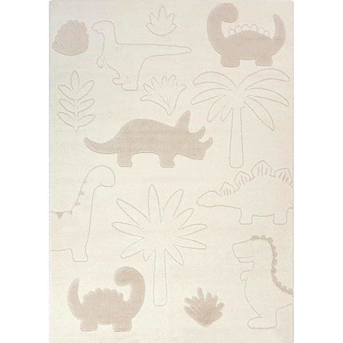 Килим Elisa Kids Килим для дитячої кімнати, дитячий килим, ігровий килим, простий у догляді, зносостійкий, Dino, 80 x 150 см 80 x