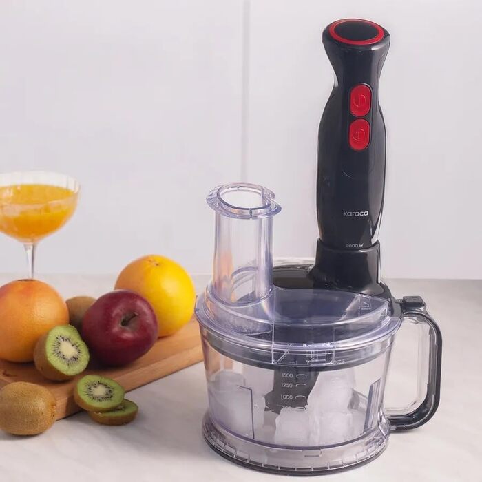 Кухонний робот Karaca Pro-Multimax, Black & Silver, 2000 Вт - потужний кухонний гаджет для універсального застосування
