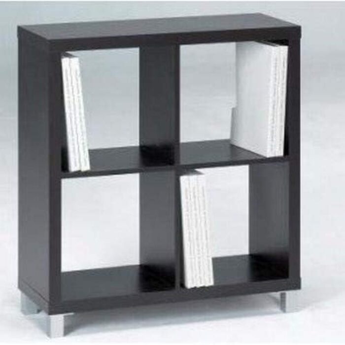 Комплект шафи Kubox - полиця, 4 відділення, чорний