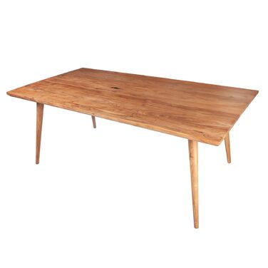 Обідній стіл Riess Ambiente з масиву дерева Mystic Living 160 см, акація, стіл з натурального масиву дерева, кухонний стіл з акації