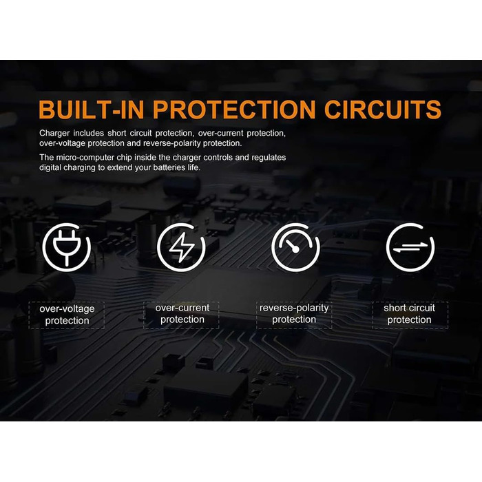 Розумний зарядний пристрій Fenix Are-D1 з одним відсіком для NiMH та Li-ion акумуляторів, чорний