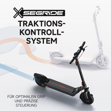Електросамокат з допуском до експлуатації в Німеччині, запас ходу 55 км в еко-режимі, запас ходу 47 км в спортивному режимі, передня та задня підвіски, двигун потужністю 800 Вт, складається, 17,9 кг, 10-дюймові шини, IPX5, 3 Pro D