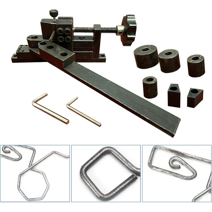 Універсальний згинальний пристрій, ручний трубогиб 6 мм зі сталевого дроту Ручний трубогиб зі сталевого дроту для труб діаметром 3/16'', 1/4'', 1/2''