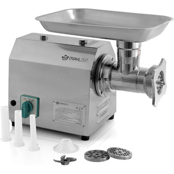 Професійна м'ясорубка з нержавіючої сталі електрична 750 Вт - 150 кг/год м'ясорубка з нержавіючої сталі, ковбасна машина в якості