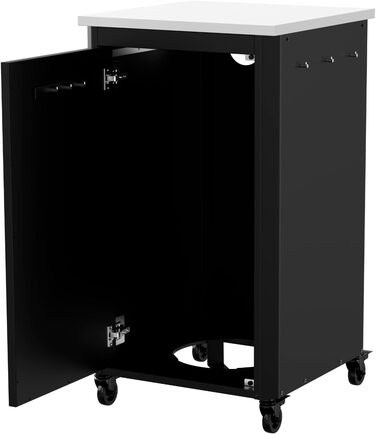 Вулична кухня cozze Висота 110 см Стільниця з нержавіючої сталі Модульна конструкція З місцем для зберігання та гачками Всепогодна та міцна Для печі для піци та гриля 90537