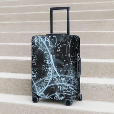 Чохол для валізи Mathe-Formula, міцний захист, підходить для багажу розміром 45,7 - 81,3 см, розмір XL, чорний, екстравеликий