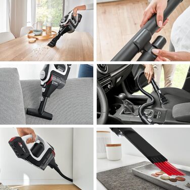 Акумуляторний пилосос Bosch Unlimited Gen2 Series 8 BSS825ALL, без мішка, час роботи до 45 хв, змінний акумулятор, швидкий зарядни