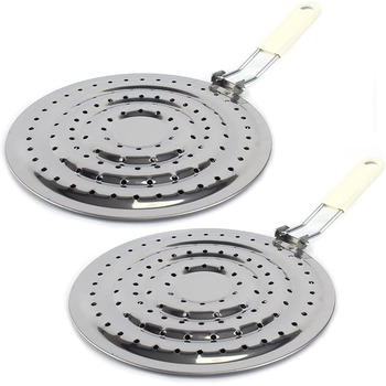 Тепловідвідач, вогнезахисний, 2 шт. и, нержавіюча сталь, для електричних і газових плит