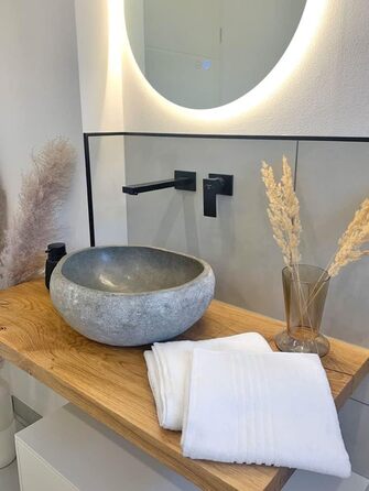 Набір з 4 рушників розміром 50x100 см - поглинаючі рушники для ванни білого кольору - з практичною вішалкою - з елегантними смужка