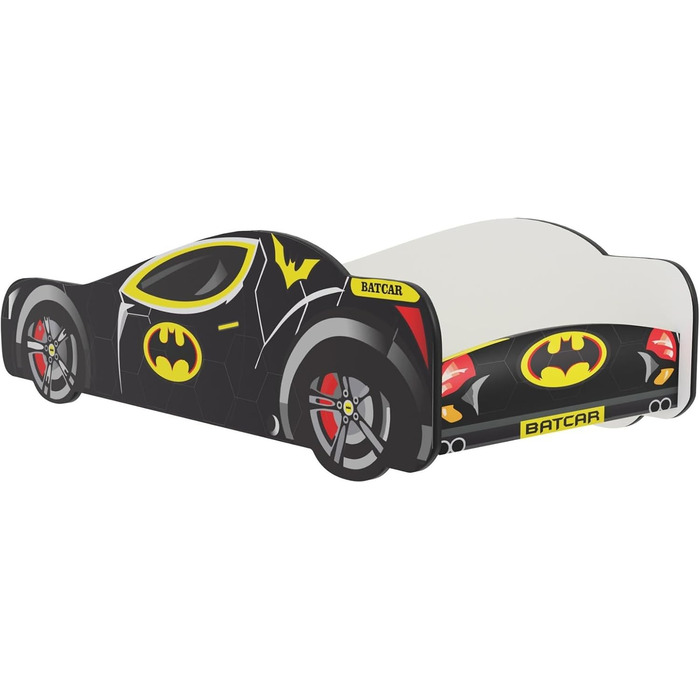 Дитяче колективне автомобільне ліжко 80x160 см дитяче ліжко молодіжне ліжко із захистом від падіння та матрацом дитяче ігрове ліжк