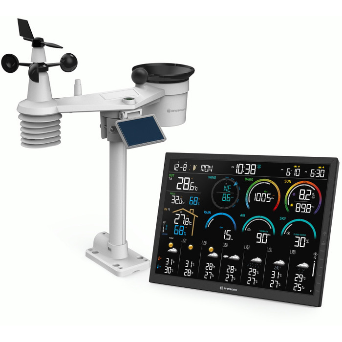 Метеостанція Bresser 4CAST 18,5' WiFi Weather Station 8-in-1 (15197)