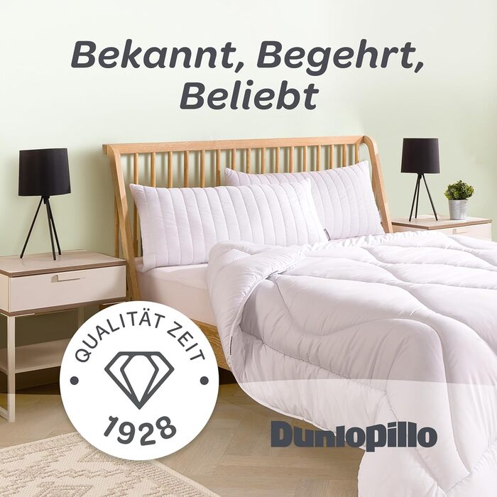 Подушка Dunlopillo 40x80 - Преміальна подушка для сну Сертифікована подушка Oeko-Tex для алергіків Ідеальна подушка для ліжка Подушка, подушка для голови, подушка для ліжка 40 x 80 см Подушка для сну