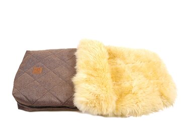 Муфта для ніг Nelly, шкіра ягняти медична, коричневий меланж коричневий меланж ука (1 пачка)