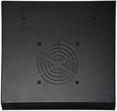 Дюймова серверна стійка - зі скляними дверима (ШxГxВ) 312x310x618 мм - Чорна - для домашнього та офісного використання 12U Чорний, 12U - 10-