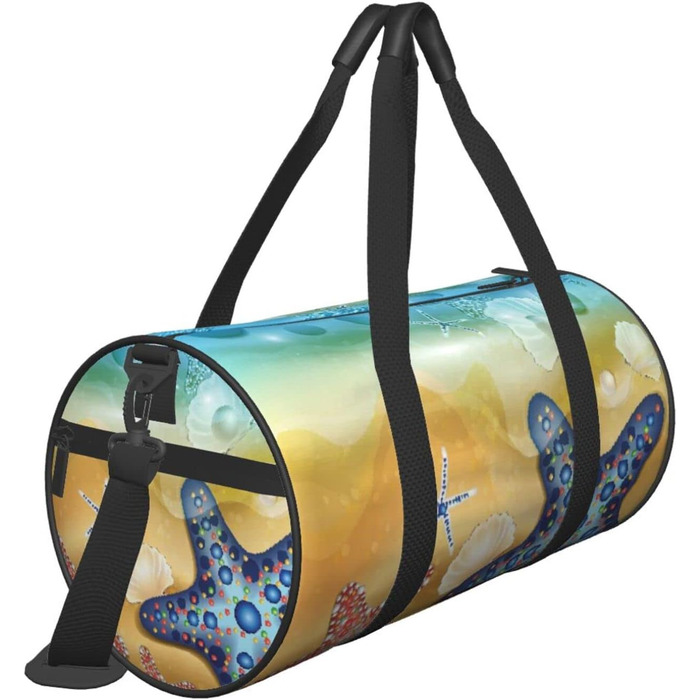 Дорожня сумка-циліндр з принтом, пляжна сумка, спортивна сумка для чоловіків та жінок