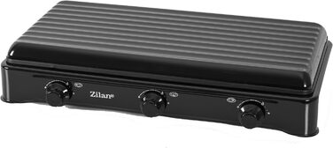 Газова плита Zilan 3 конфорки 30/50 мбар підходить Кемпінгова піч Варильна поверхня Газова плита Газова варильна поверхня Газ пропан Знімна кришка 3 Фламміг Кабуретка