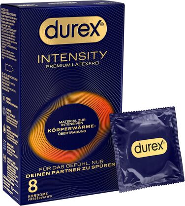Презервативи Durex Intensity, ультратонкі, без латексу, 8 шт