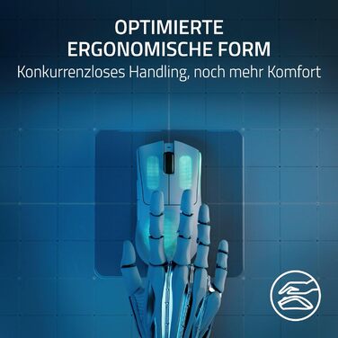 Легка бездротова ергономічна кіберспортивна миша (63 г, оптичний сенсор Focus Pro 30K, перемикач миші Gen-3, бездротова технологія