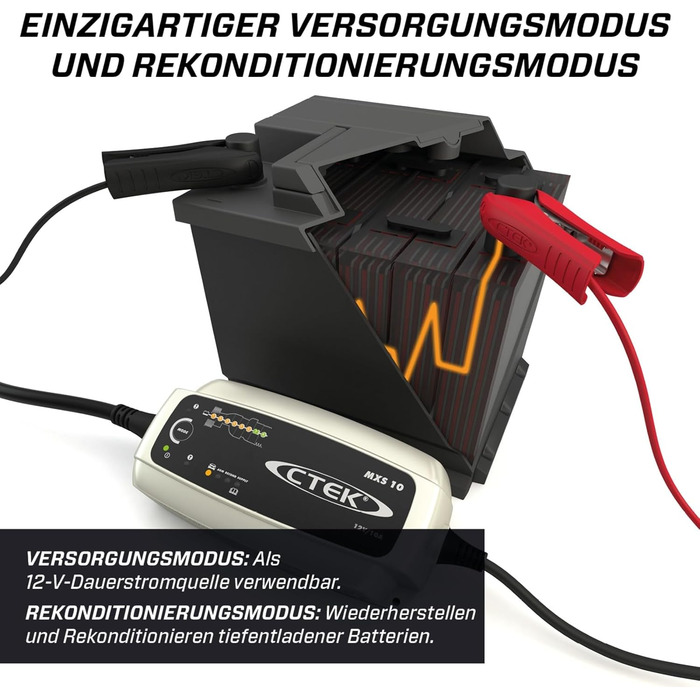 Зарядний пристрій 12 В для великих автомобільних акумуляторів, зарядний пристрій для човнів, караванів, будинків на колесах, режим