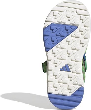 Сандалі Adidas Unisex Kinder Minecraft Terrex Captain Toey 2.0, 35 EU, напівлюцидний, лаймовий, синій, напівімпактний, помаранчевий