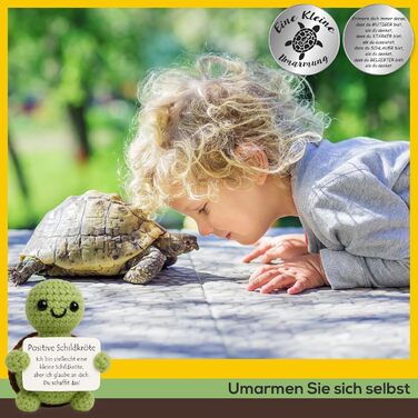 М'яка іграшка Pocket Hug Positive Turtle 7 см, в'язана вовна