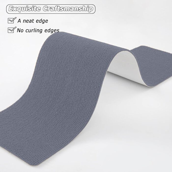 Сходинки для сходів 27 x 88 см, м&39який ворс, самоклеючі та протиковзкі, можна різати, багаторазові, 5 килимових сходинок, килимки для сходів для дітей та домашніх тварин, A