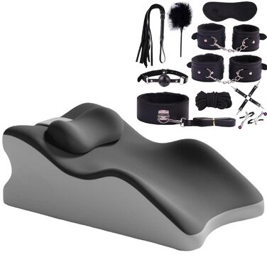 Подушка Liborah, подушка Liebora, покращена багатофункціональна подушка для 27 з пандусом, кілька положень забезпечують підтримку та розслаблення спини (сіра)