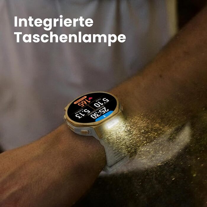 Розумний годинник Amazfit T-Rex 3 Pro для активного відпочинку на природі, 44 мм сапфіровий AMOLED, ліхтарик, титановий безель, дводіапазонний GPS, офлайн-карти, до 17 днів роботи від батареї, водонепроникність 10 атм, понад 180 спортивних режимів, сумісн