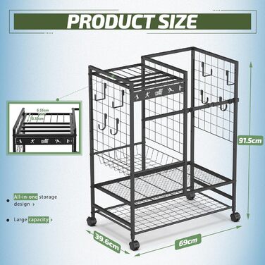 Органайзер для тенісних сумок Mythinglogic – тримач для ракеток, м’ячів та аксесуарів