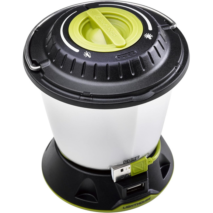 Ліхтар для кемпінгу Goal Zero GROCA Goal Zero унісекс 32009 Lighthouse Core LED 430 лм на батарейках 350 г чорний, жовтий, один розмір