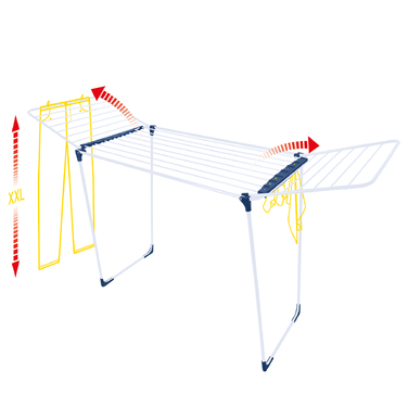 Сушарка для білизни підлогова Casa Si Poseidon Super 20m White (CS92254C04)