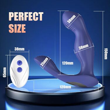 Анальний вібратор PinkLure, з пультом, 9 режимів вібрації та 9 режимів обертання