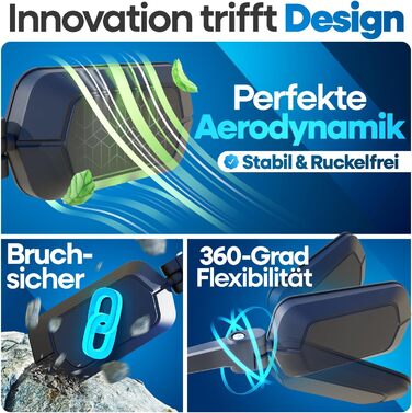 Дзеркала на кермо велосипеда NEXTCOVER КОМПЛЕКТ зі справжнім склом ProVision Фіксоване дзеркало заднього виду для велосипеда Комплект дзеркал Дзеркало заднього виду для велосипедів Електровелосипедів Електроскутерів Комплект дзеркал для велосипеда (лівепр