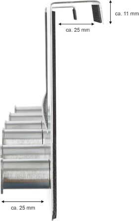 Вішалка для одягу axentia дверна з 6 гачками, вішалка для дверей без свердління, дверний гачок для кухні, ванної кімнати, вітальні