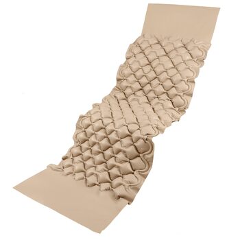 Комплект протипролежневих матраців SANICO Complete - європейський бренд - надувний, з компресором та торцевими клапанами - накладка для зняття тиску, макс. 135 кг, бежевий